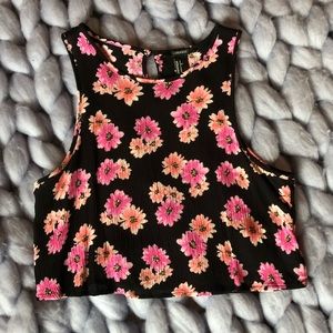 Forever 21 Floral Crop Tank